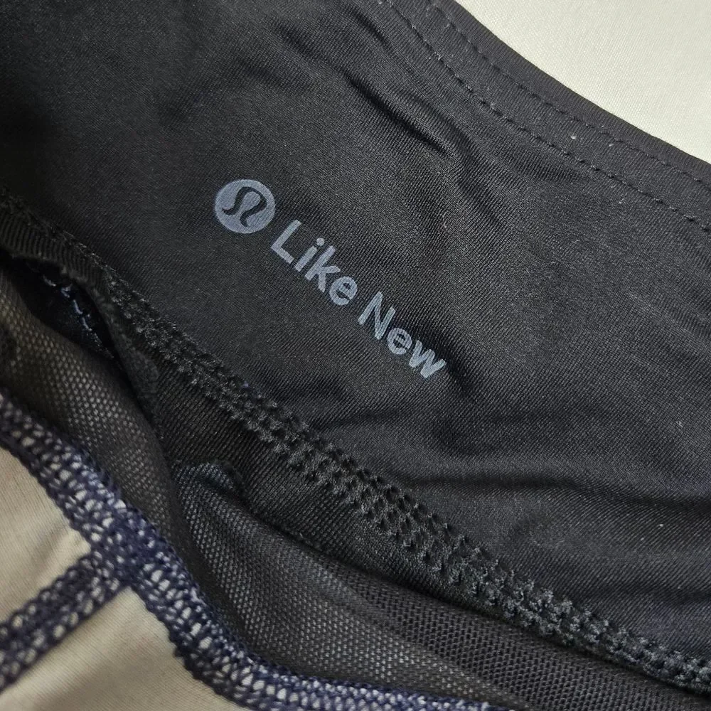 LULULEMON screen camo‎ multi black speed up running micro shorts 10